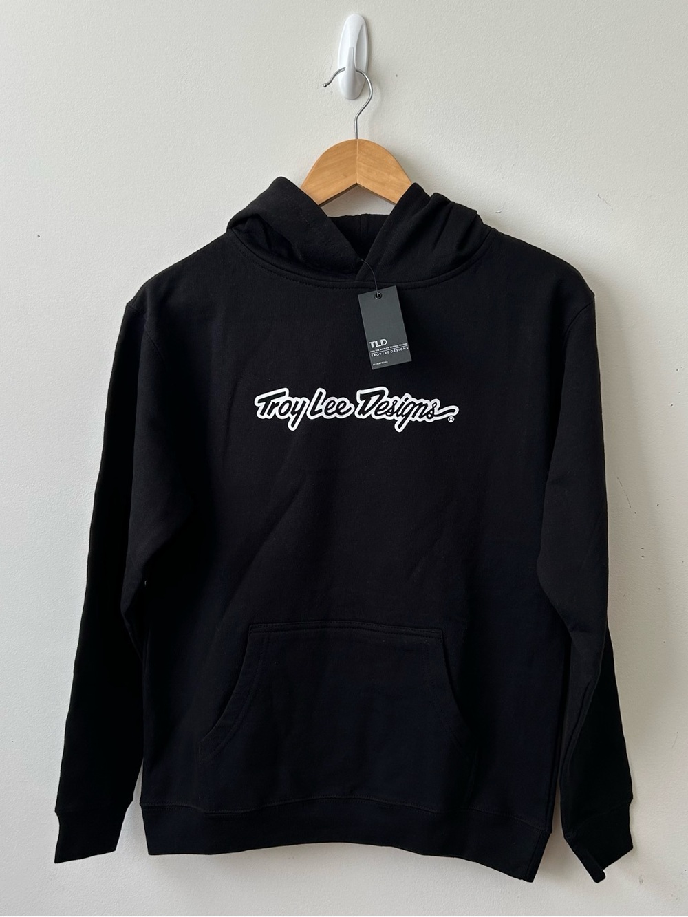 Troy Lee Designs Youth Signature Pullover Hoodie Large Black